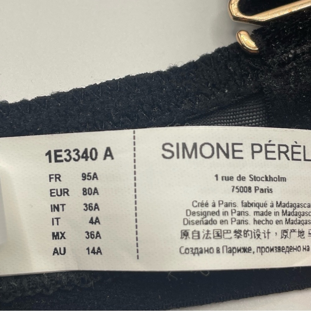Simone Perele Scenario Push-Up - Black / Navy 36A Lace - Picture 11 of 13